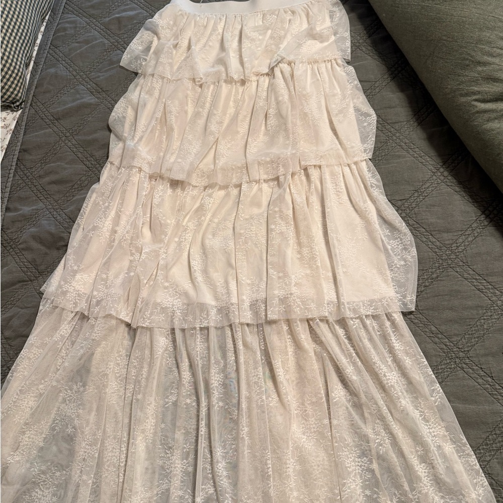 Altar'd State Cream Textured Dress